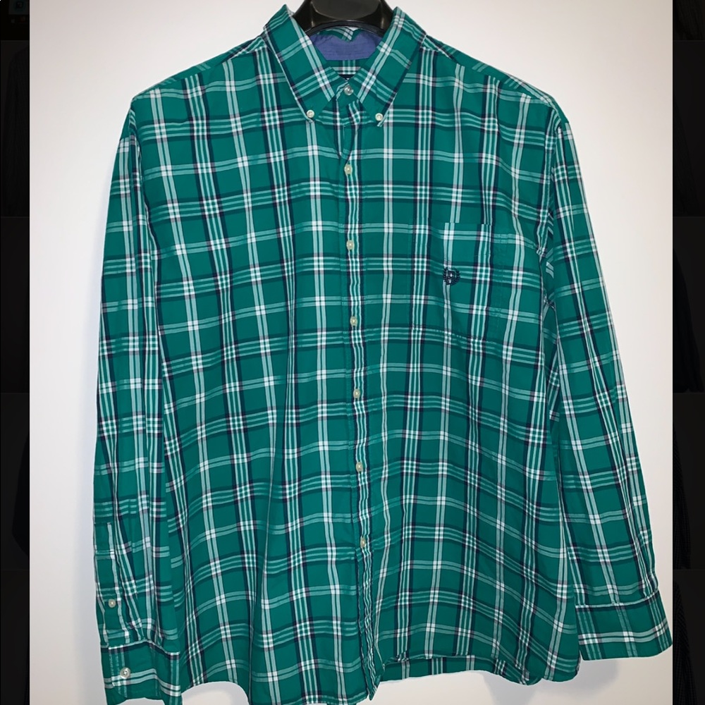 Chaps striped long-sleeve button down. 3XLB